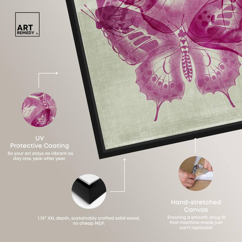 Fluttering Wings Canvas by Art Remedy