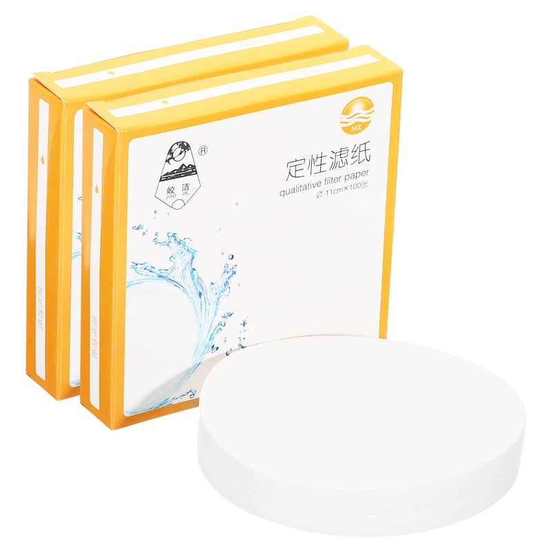 200Pcs 11cm Qualitative Filter Paper Circles, Slow Speed Round Lab Paper