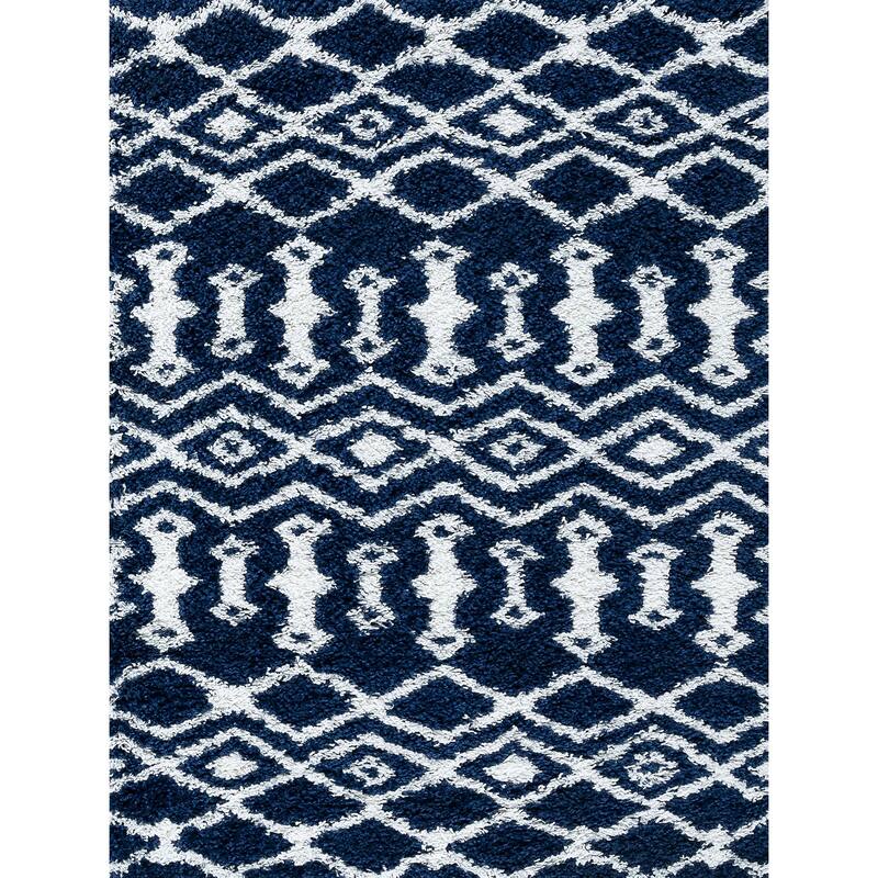 Joy Shag Mediterranean Geometric Indoor Area Rug
