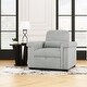 preview thumbnail 9 of 13, 3 in 1 Convertible Sleeper Chair Sofa Bed Adjustable Pull Out Sofa Chair w/ Pillow Lounger Chair Single Bed for Livingroom, Gray