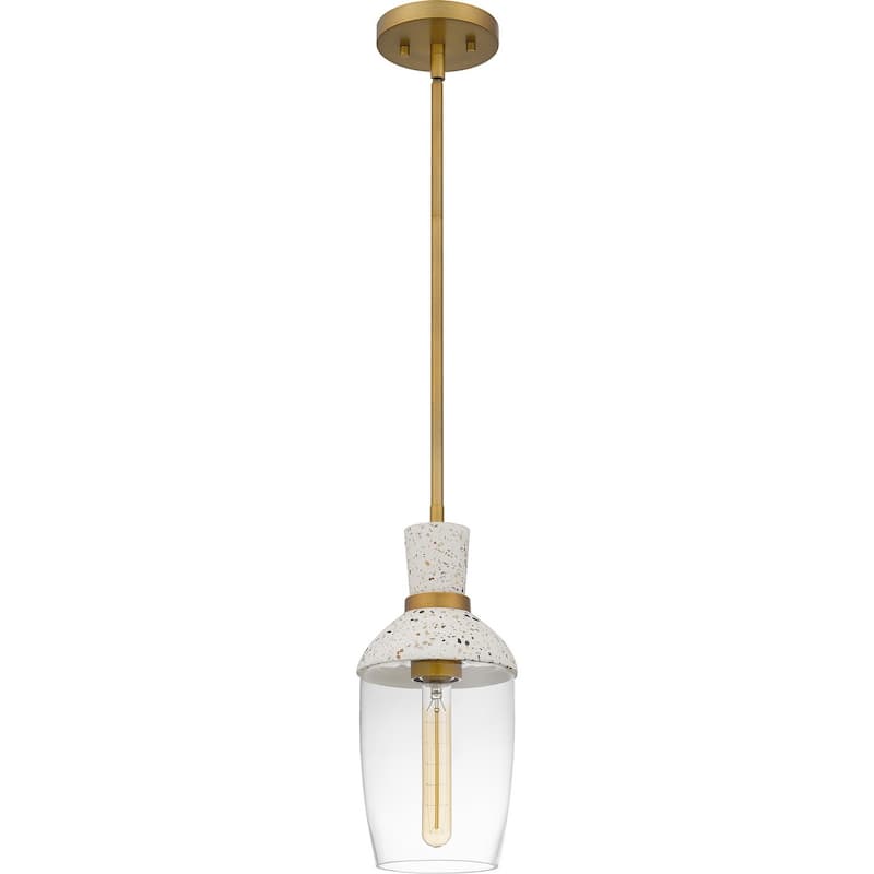 Quoizel Piccolo 1-Light Mini Pendant - Aged Brass
