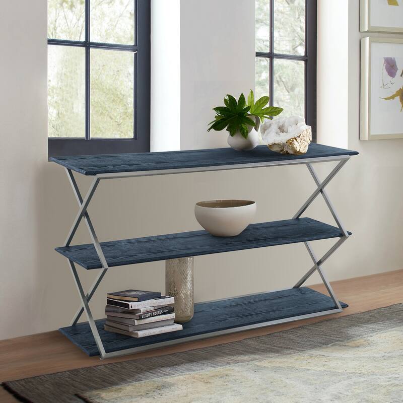 Westlake 3-Tier Console Table with Metal Legs