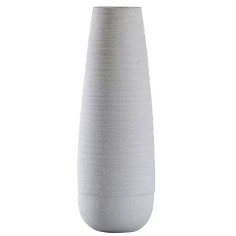 Harp & Finial Corinth Sand Gray Ceramics Vase