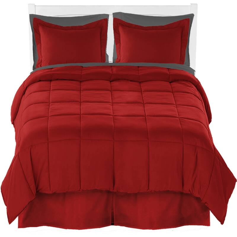 Bare Home Microfiber Comforter, Sheet Set, and Bed Skirt