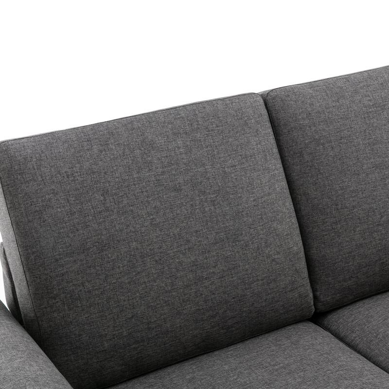 Roomfitters 57.9" Pull-Out Sleeper Sofa Loveseat with Twin Size Memory Foam Mattress, Two USB Charging Ports