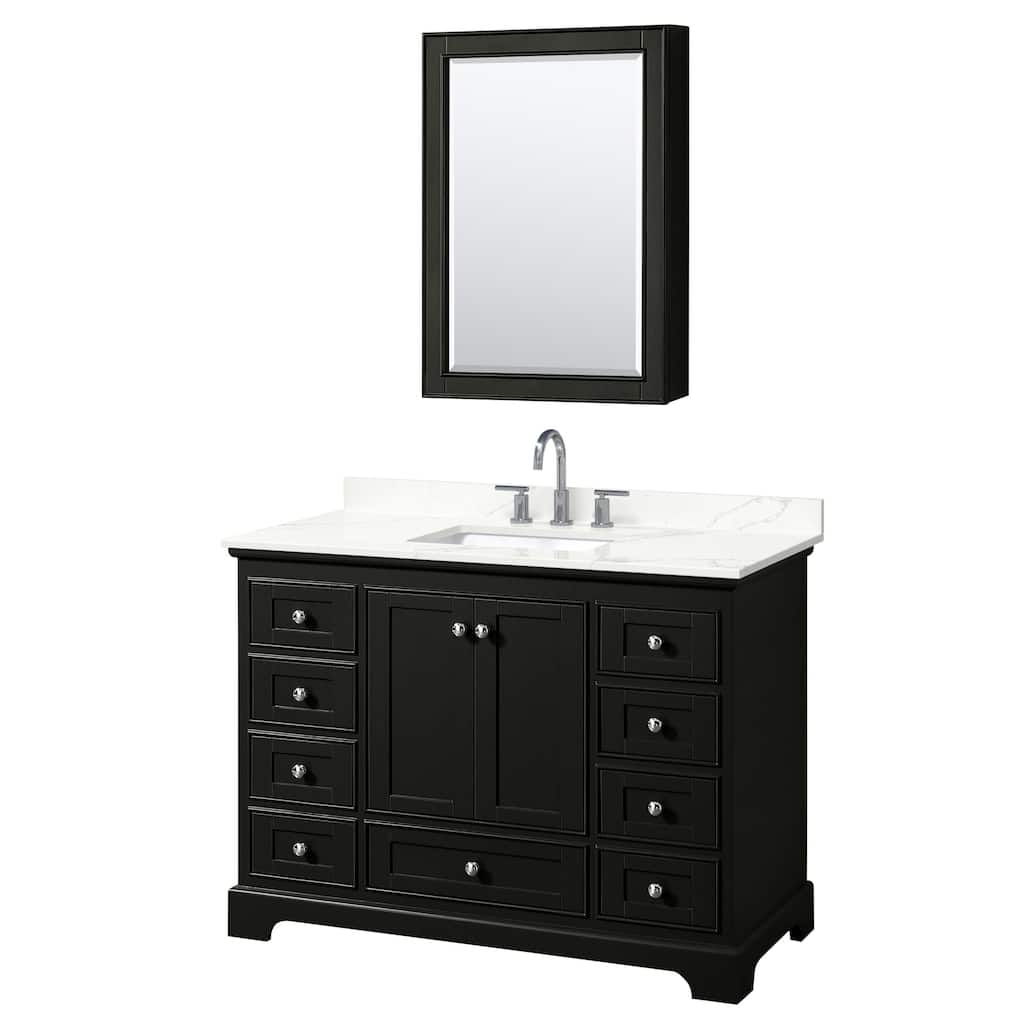 Wyndham Collection WCS202048S-QTZ-US3MED Deborah 48" Free Standing