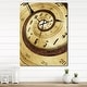 preview thumbnail 11 of 12, Designart 'Endless Time Spiral' Oversized Contemporary Wall CLock 24 in. wide x 32 in. high