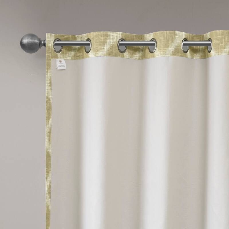 SunSmart Kagen Printed Ikat Blackout Patio Curtain