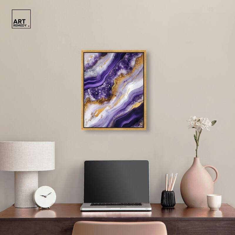 Gemstone Labyrinth I Canvas by Art Remedy
