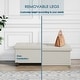 preview thumbnail 193 of 192, Empyrean Tuffted Folding Foot Rest Storage Ottoman Bench with Storage Bins