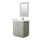 Option Light Green / White Cultured Marble Top / Brushed