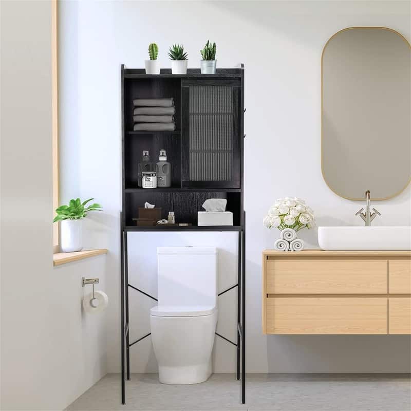 Over The Toilet Storage - 11.6"D x 24.6"W x 67"H