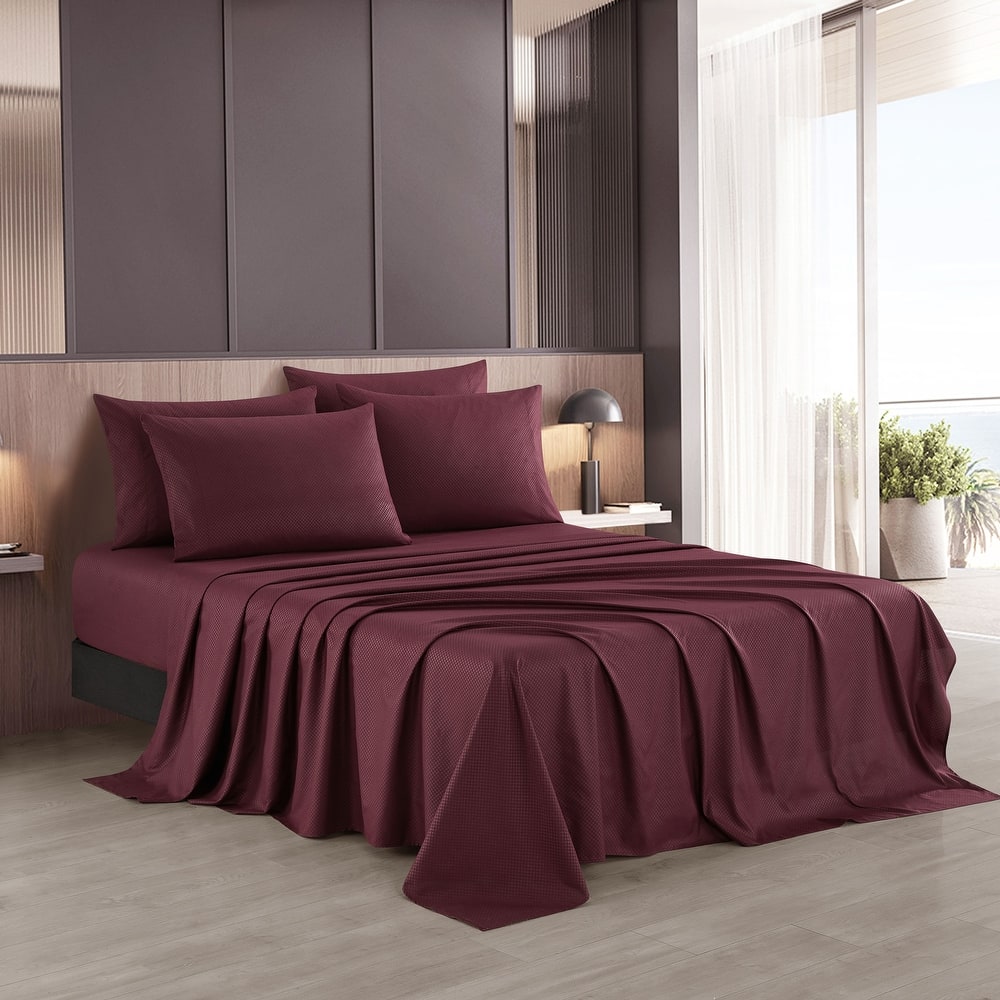Nanshing Luxury Embossed 6-Piece Ultra Soft Sheet Set