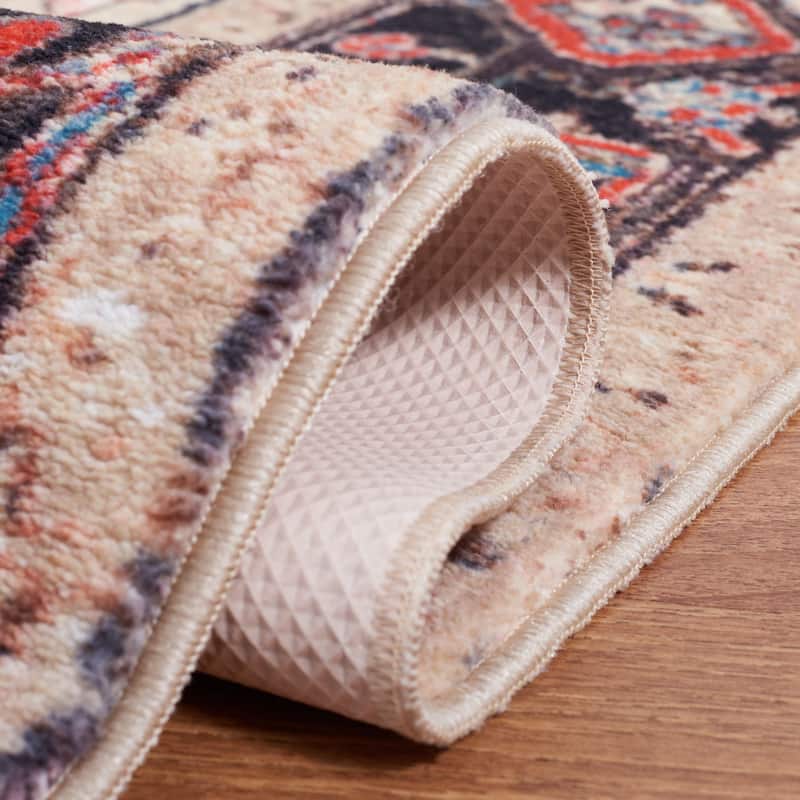SAFAVIEH Riviera Machine Washable Slip Resistant Adell Overdyed Distressed