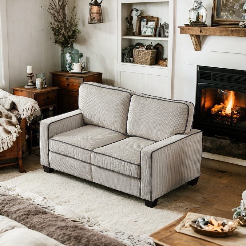 Corduroy sofa best sale and loveseat