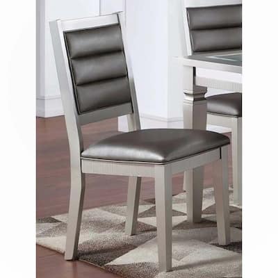 Set of 2 PU Upholstered Dining Chair