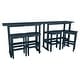 preview thumbnail 16 of 53, Lehigh 6-Piece Outdoor Balcony Set - Bar-height Federal Blue