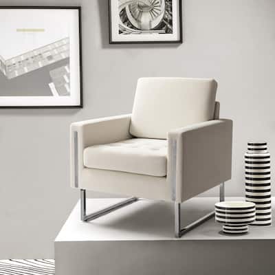 Trendy Elastus Comfy Club Chair with Chic Metal Legs for Stylish Decor
