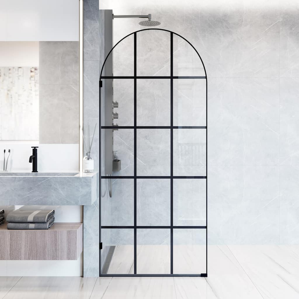 Vigo VG6094GCL3478 Arden 78" High x 34" Wide Hinged Framed Shower Door
