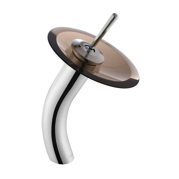 Shop Kraus Kgw 1700 Brcl Waterfall Single Hole Vessel Bathroom