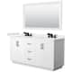 Option White / White Quartz Top / Matte Black Hardware