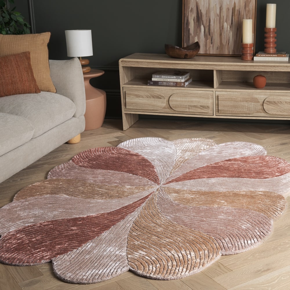 SAFAVIEH Handmade Fifth Avenue Vidya Mid-Century Modern Viscose Rug