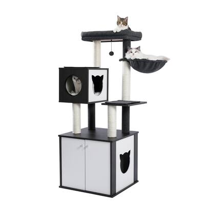 Wooden Large Closet Modern Cat Tower