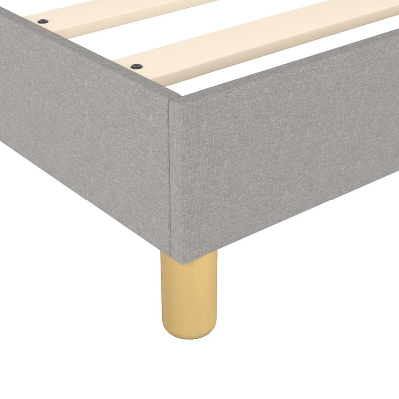 vidaXL Box Spring Bed Base Platform Bed Frame with Mattress for Bedroom Fabric