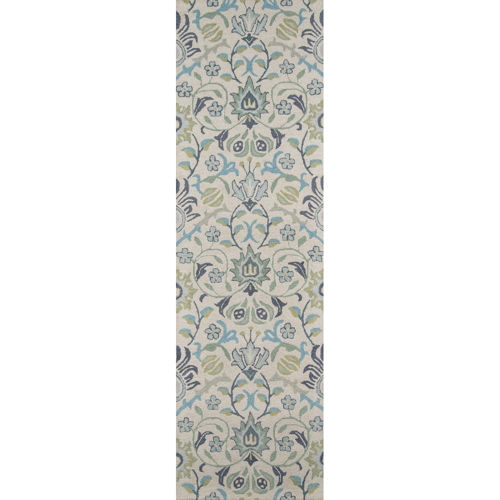 Momeni Newport Hand Tufted Wool Floral Area Rug.