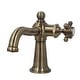preview thumbnail 1 of 5, Nautical Single-Handle 1-Hole Deck Mount Bathroom Faucet Antique Brass