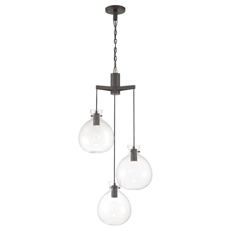 Elk Home Selina Oil Rubbed Bronze With Glass Shades 3 Light Chandelier