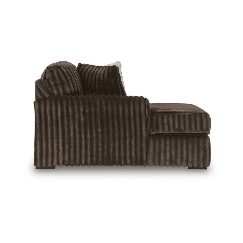 Signature Design by Ashley Midnight-Madness Dark Brown 5-Piece Sectional with Chaise