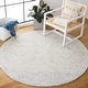 preview thumbnail 13 of 96, SAFAVIEH Handmade Metro Lorenzina French Country Wool Rug 6' Round - Light Blue/Ivory - Round