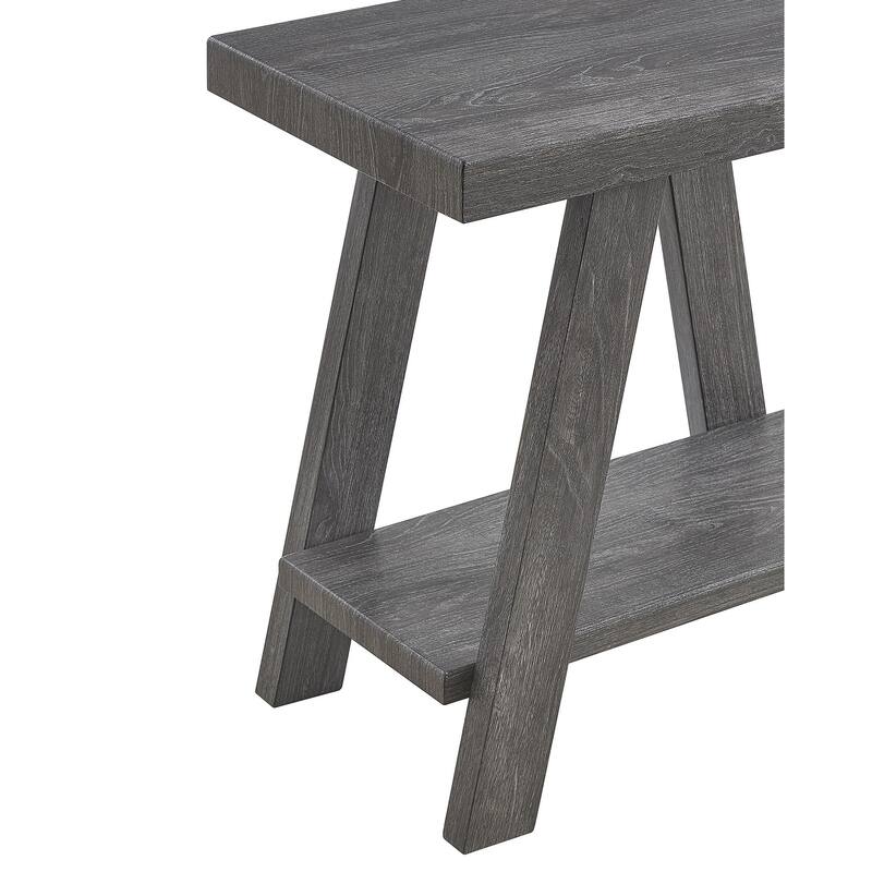 Athens Contemporary Wood Shelf Side Table