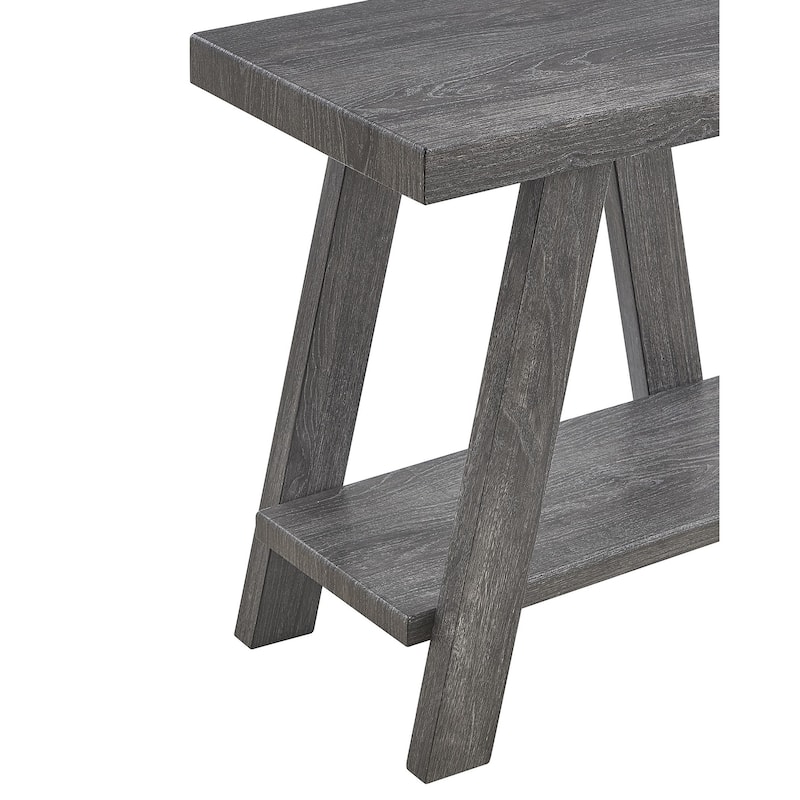 Contemporary Wood Shelf Side Table