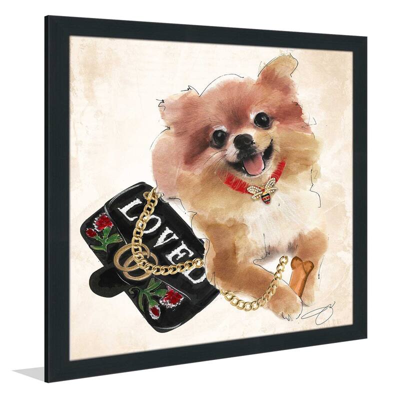 "Fashionista Pomeranian" by Jodi Print on Acrylic