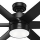 preview thumbnail 11 of 28, Hunter 60" Solaria Outdoor Damp-Rated Ceiling Fan with LED Light Kit and Wall Control - Contemporary, Industrial - ENERGY STAR!