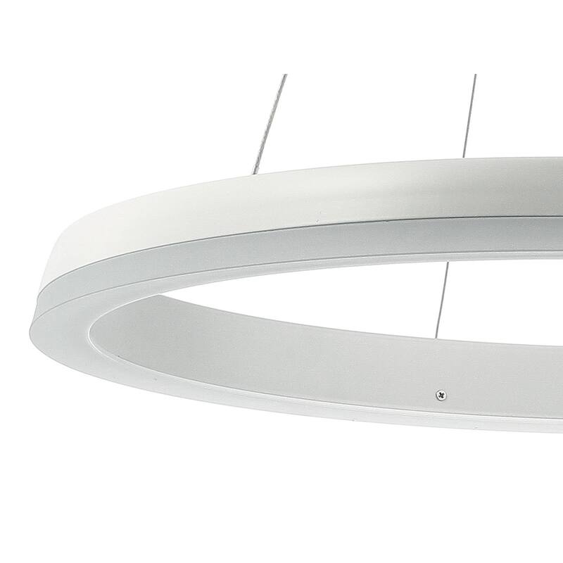 Benton 23.5" 1-Light LED Metal Hoop Pendant, by JONATHAN Y