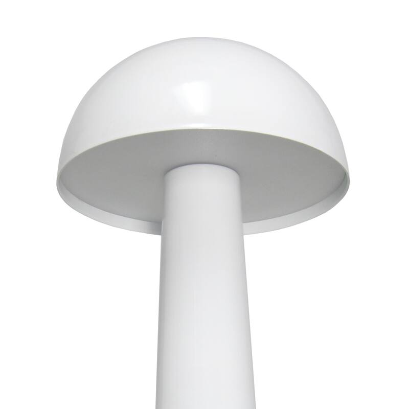 LED Metal Mushroom Mini Touch Sensor Desk Lamp - 8.75" - White