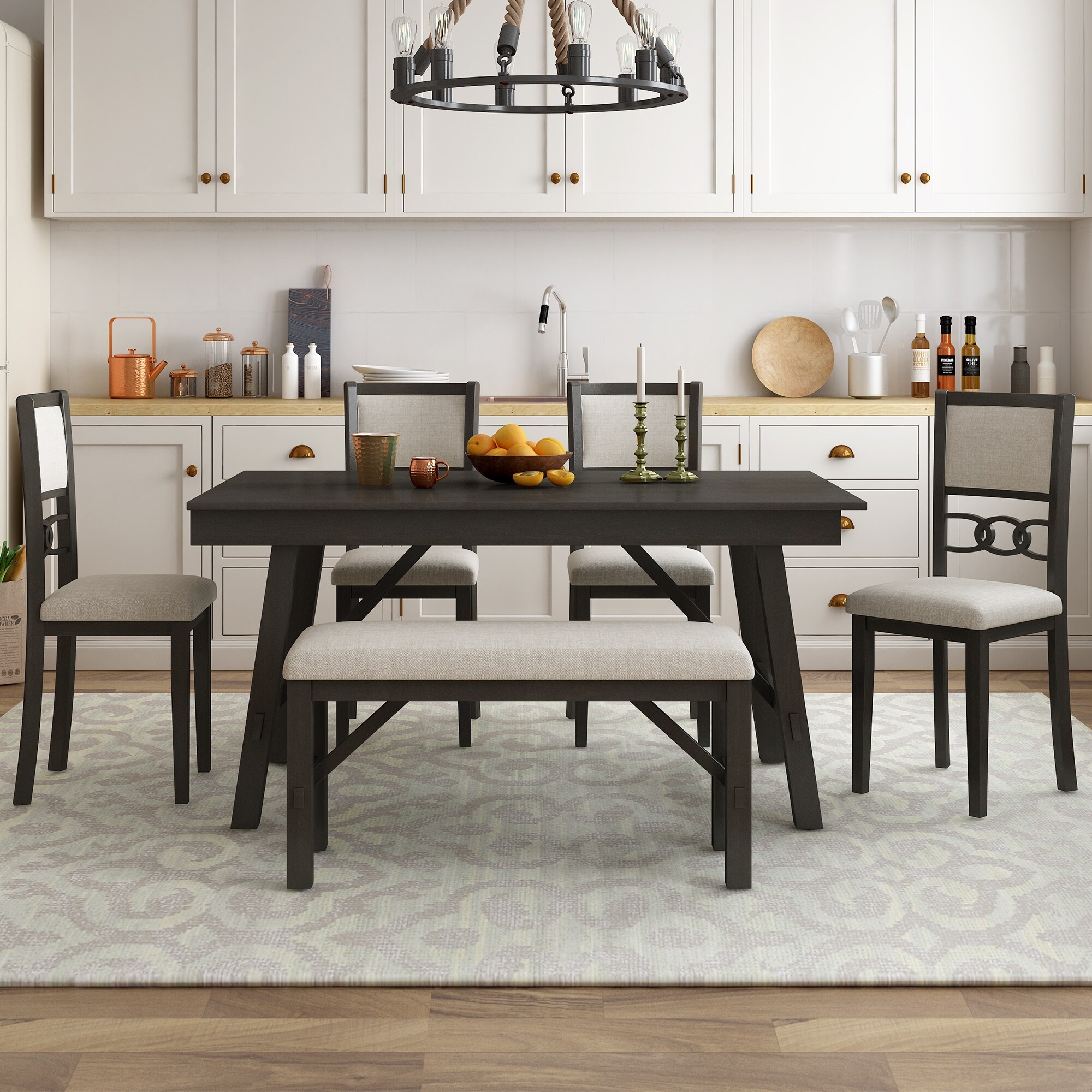 Dining table with one bench store