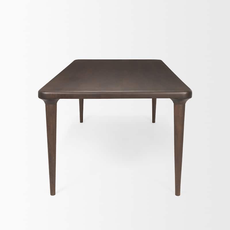Suvan 84" Medium Brown Rectangular Solid Wood Table