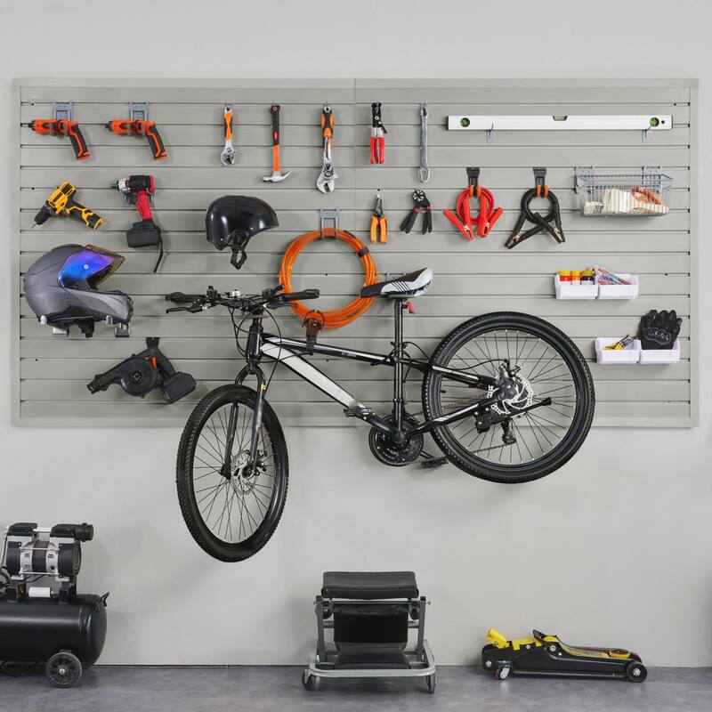 Heavy Duty Garage Slat Wall Organizer Panels with Universal Groove Design