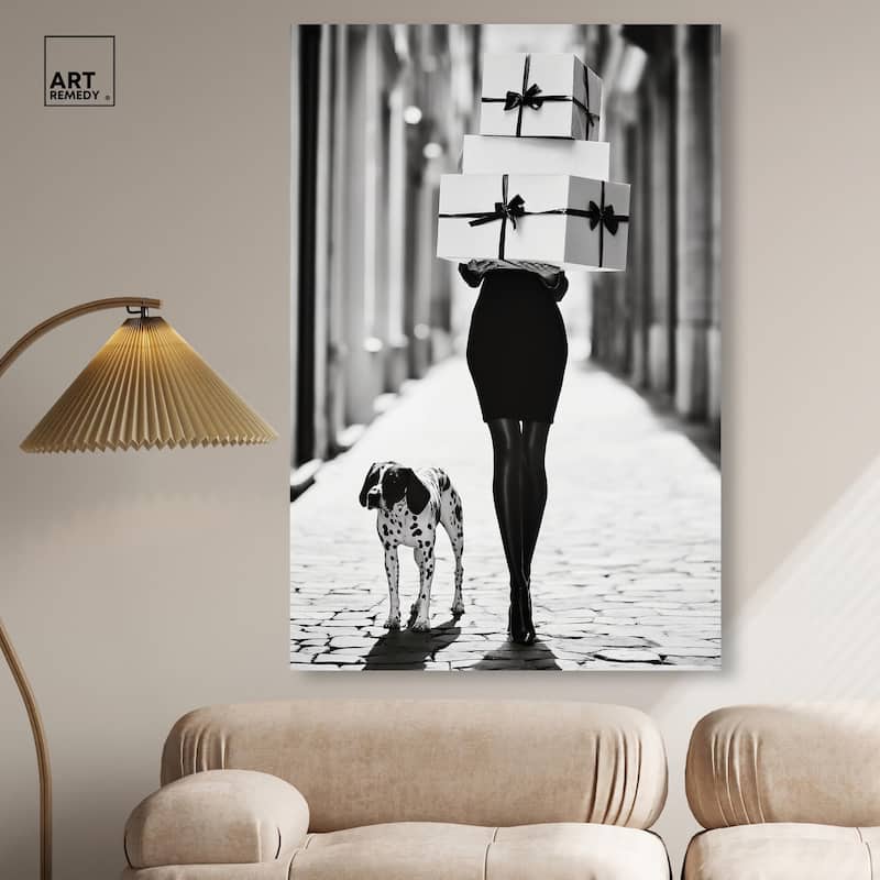 City Dalmatian II Canvas by Art Remedy, Gallery Wrapped