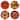 Certified International Spooky Halloween 8.75" Salad/Dessert Plate, Set of 4