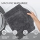 preview thumbnail 85 of 189, Home Weavers Waterford Collection Cotton Toilet Lid Rug | Elastic Fit | Fit Most Standard Toilet Lid | 18"x18"