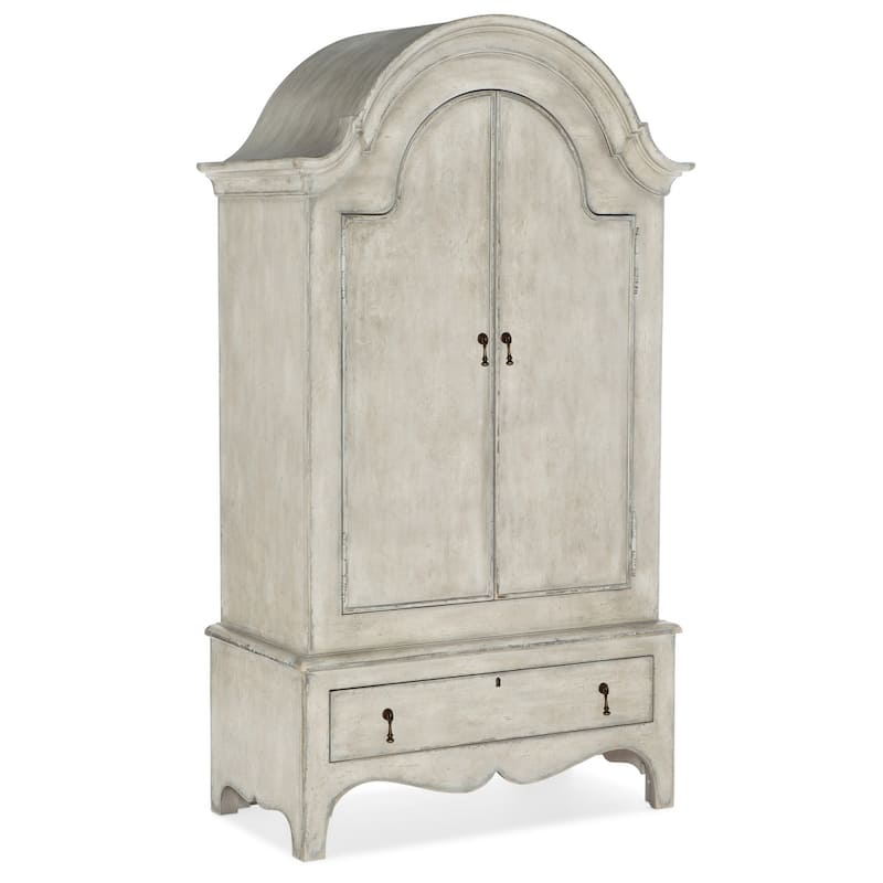 Hooker Furniture Ciao Bella 44-1/2" Wide Romantic European Farmhouse - Distressed Cream