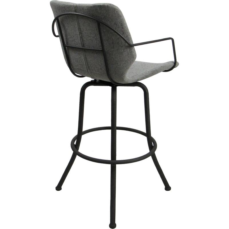 Asheville Swivel Counter 26", 30" or Extra Tall 34" Metal Bar Stool