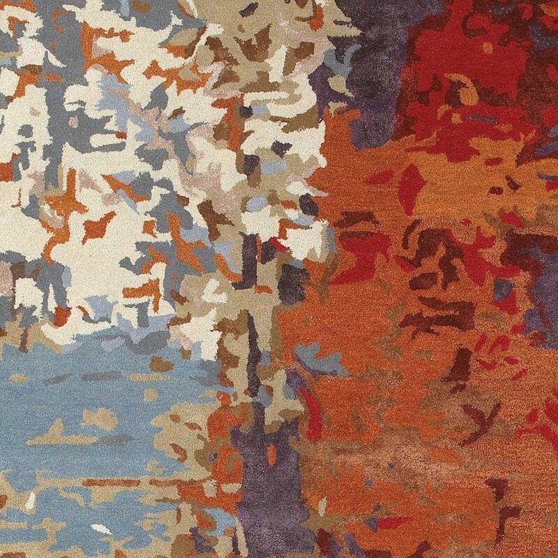 HomeRoots Abstract Industrial Rectangle Area Rug