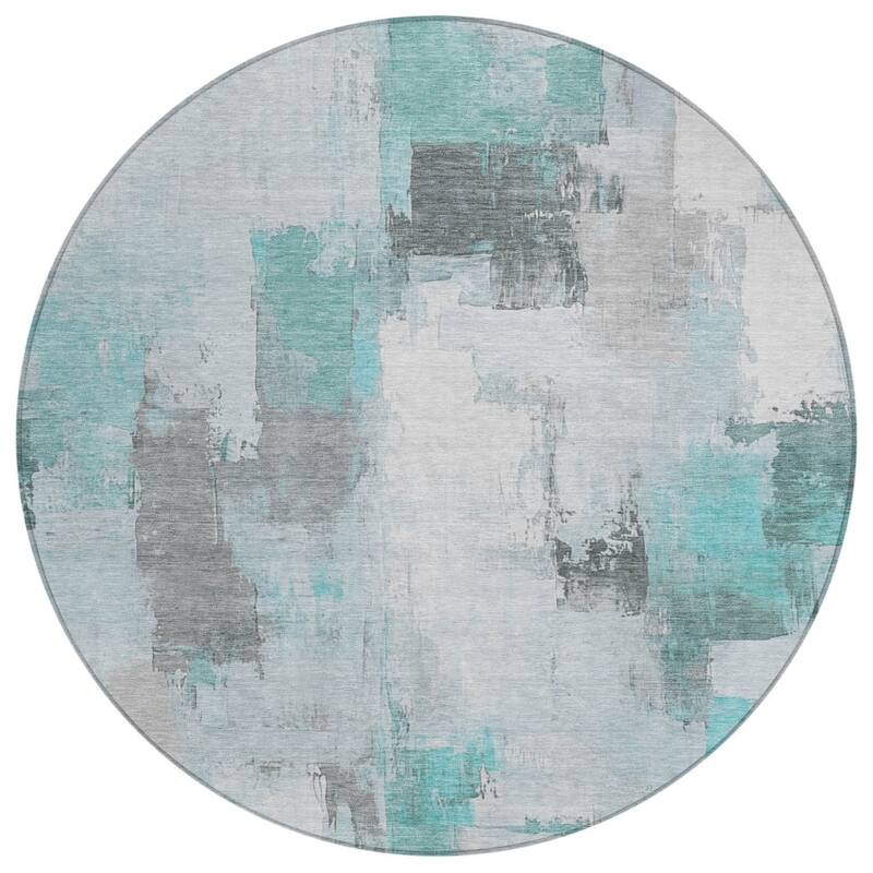HomeRoots Abstract Transitional Rectangle Outdoor Rug