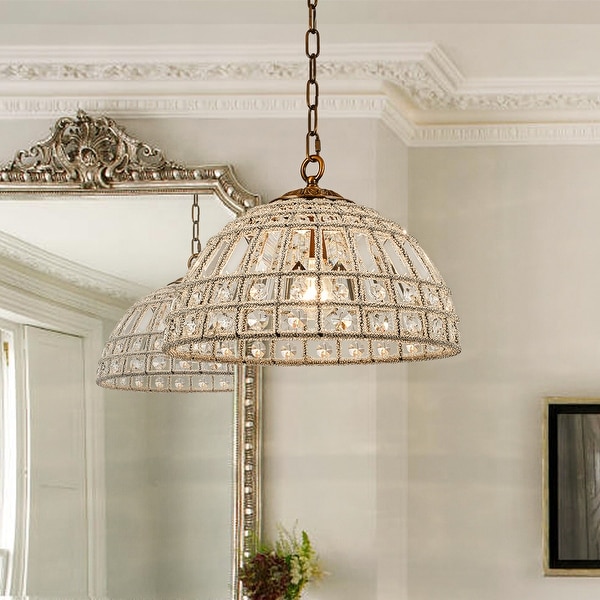 Bronze crystal pendant light discount